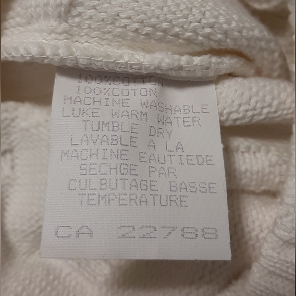 Vintage JESS XL Hugga Mugga White Striped Men's Sweater - Picture 9 of 9